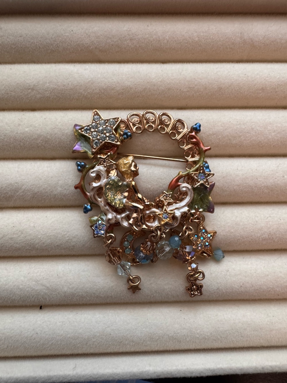 Vintage 1990 Kirks Folly Star Gazer brooch - Picture 5 of 5